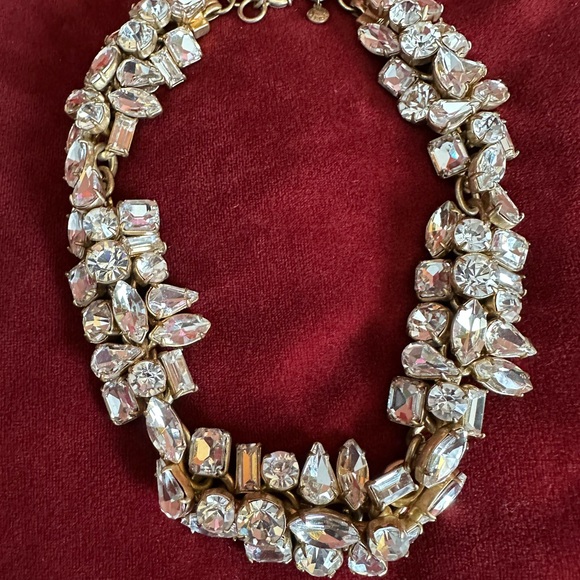 J. Crew Gold and Crystal Statement Necklace - Picture 3 of 8